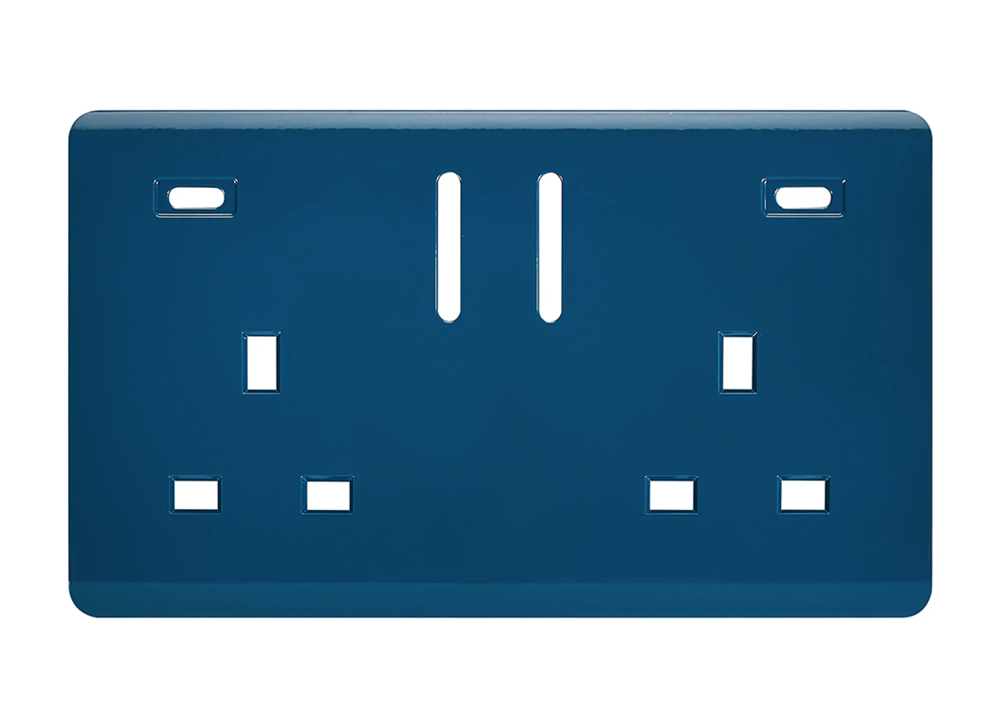 Ocean Blue Spare Plate Wiring Accessories Trendi Decorative Screwless